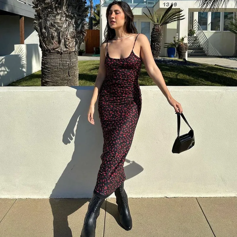Vvsha Davis Backless Maxi Dress