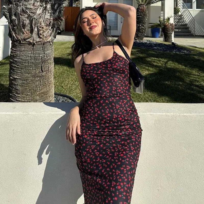 Vvsha Davis Backless Maxi Dress