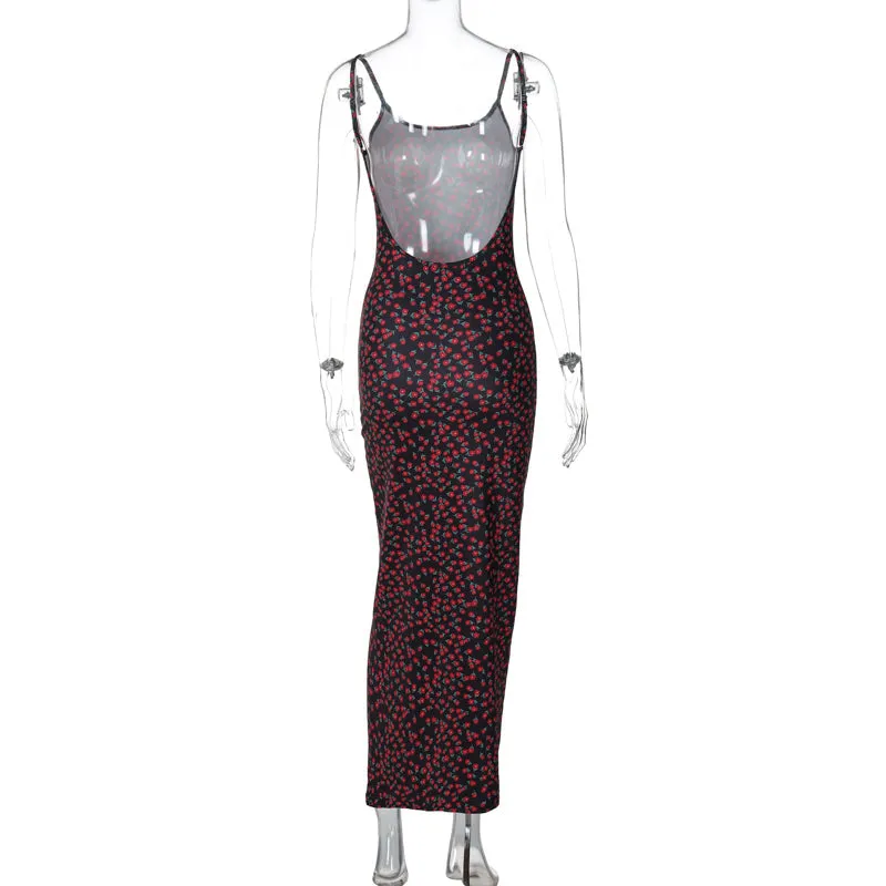 Vvsha Davis Backless Maxi Dress