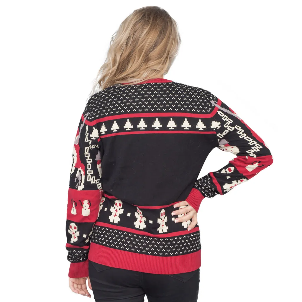 Women's Novelty Christmas Jumper Krampus Knit - JulesRoche
