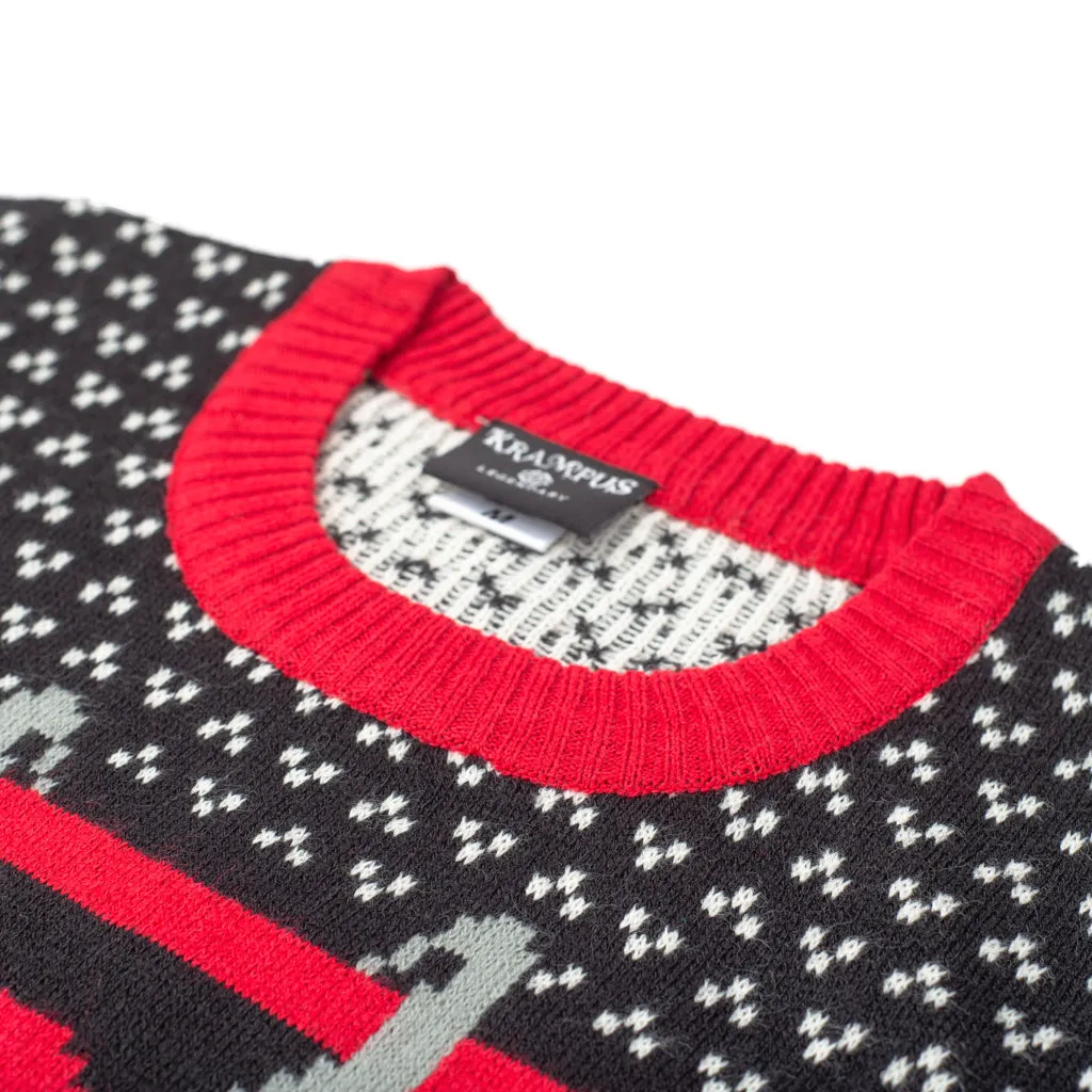 Women's Novelty Christmas Jumper Krampus Knit - JulesRoche