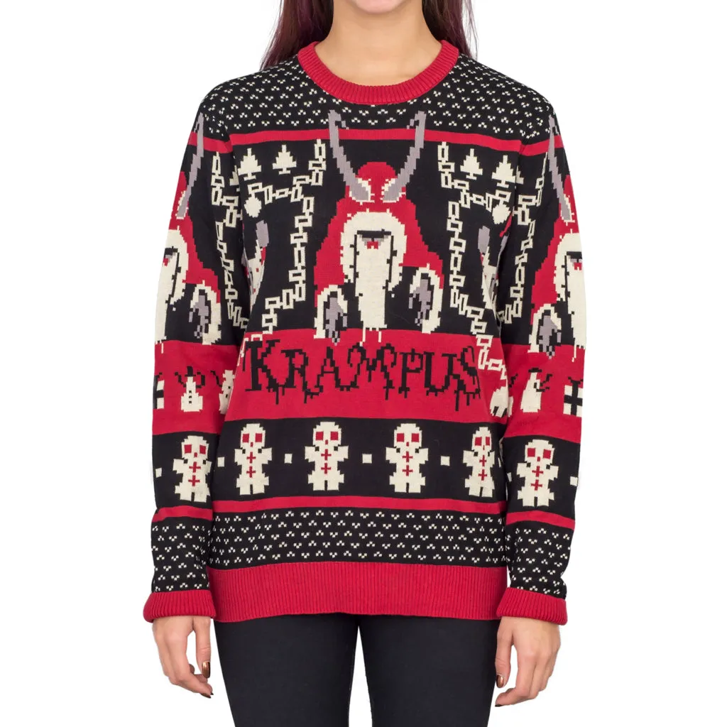 Women's Novelty Christmas Jumper Krampus Knit - JulesRoche