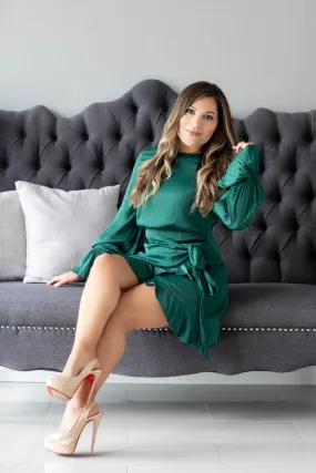 Wrap Me Up in Emerald Dress - Forest Green [XS-L]