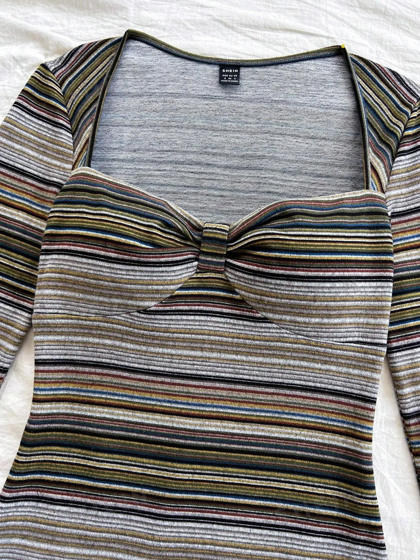 WYWH Women's Resort Black & White Striped Textured Knit Fabric Long Sleeve Fitted Mini Dress, Fashion Autumn Winter Outer Wear & Layering